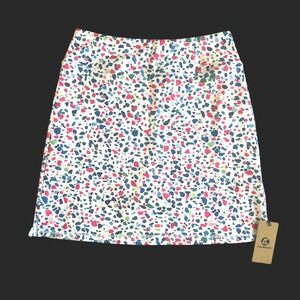 LouKeith Womens Terrazzo Print Athletic Skort White Multi Tennis Golf NWT M NEW